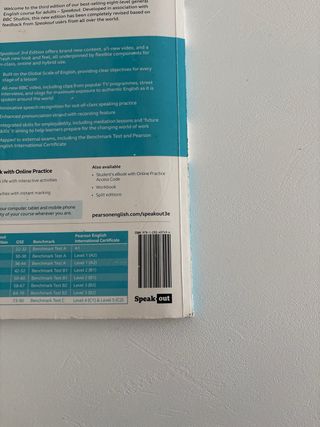 libro académico de inglés nivel C1 C2, SpeakOut