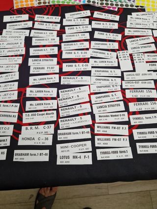 Etiquetas scalextric