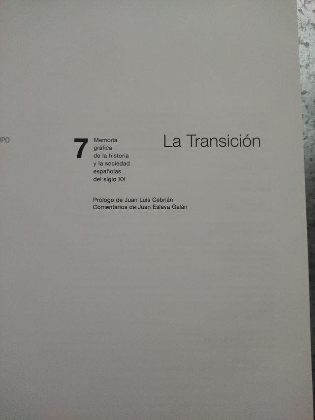 La mirada del tiempo, 7: La transición