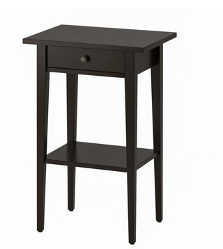 Mesita de noche Ikea HEMNES negro-marrón