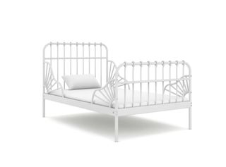 Cama infantil blanca de Ikea Minmen