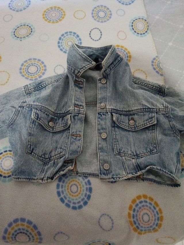 Chaqueta tejana corta chica