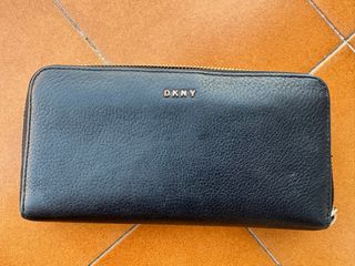 Monedero DKNY Negro Piel Cremallera