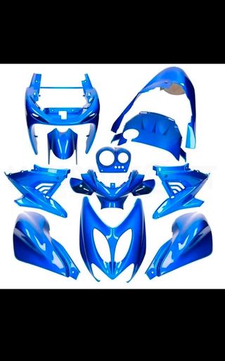 Carenado Aerox 11 piezas  azul  nuevo 
