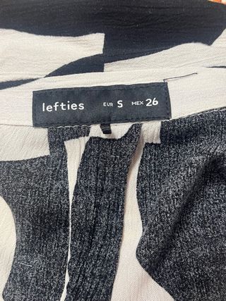 Camisa ancha estampada Lefties Talla S