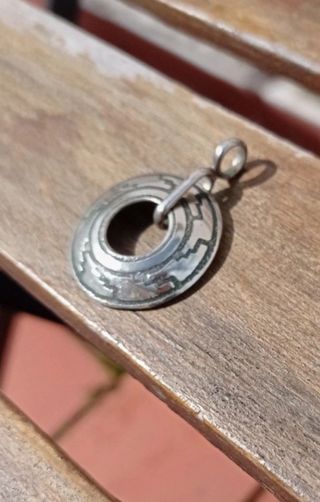 Colgante de plata diseño tribal