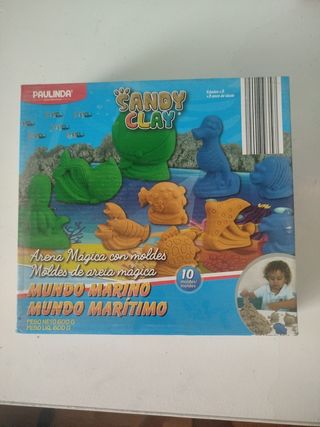 Juego 
Arena Mágica Sandy Clay con Moldes Marinos