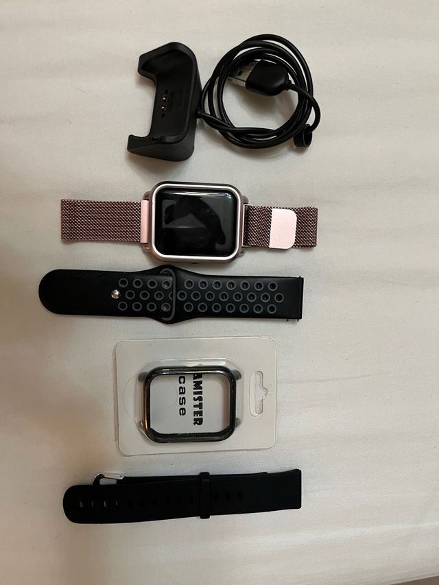 Reloj Amazfit Bip Negro y Oro Rosa