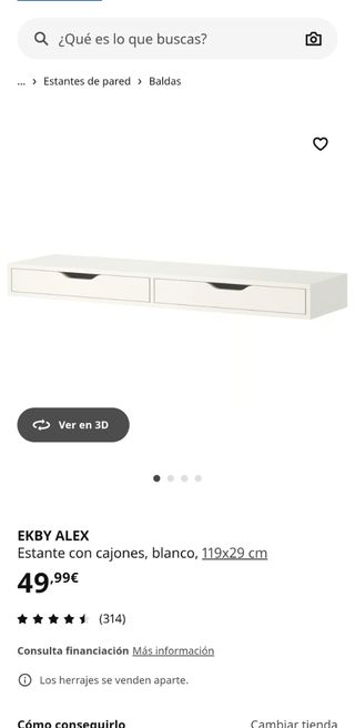 Tocador / recibidor Ikea