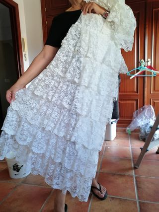 Vestido de novia vintage encaje
