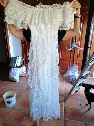 Vestido de novia vintage encaje