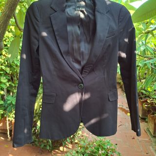 Zara Blazer Nero  in cotone