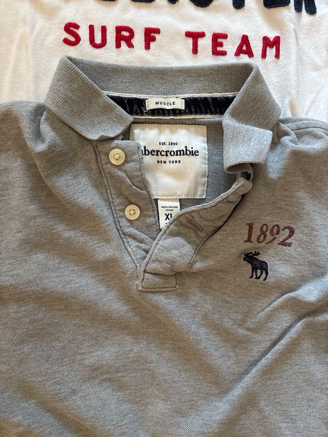 Lote 2 Camisetas XL Abercrombie y Hollister