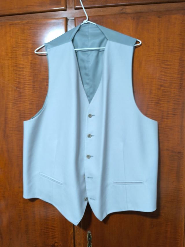 Chaleco traje gris talla 62