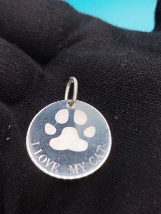 Colgante Plata 925 I LOVE MY CAT