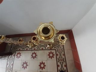 Pareja Candelabros Religiosos Dorados
