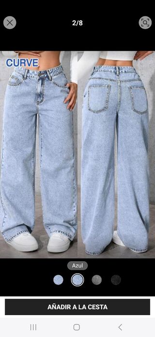 Pantalón Vaquero Ancho Curvy 1XL
