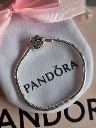Pulsera Plata Huella Perro