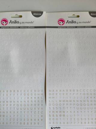 Pegatinas Abecedario Anita y su mundo