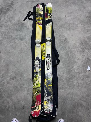 Esquís de hombre con fijaciones 184cm 