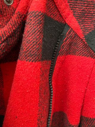 Chaqueta cuadros Lefties Roja y Negra Talla S