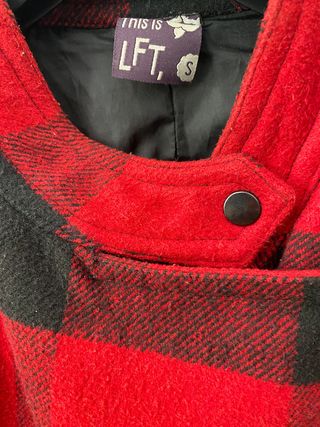 Chaqueta cuadros Lefties Roja y Negra Talla S