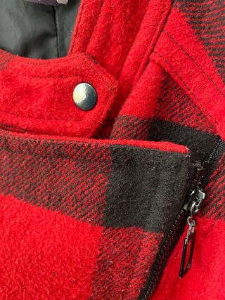 Chaqueta cuadros Lefties Roja y Negra Talla S