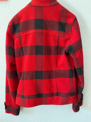 Chaqueta cuadros Lefties Roja y Negra Talla S