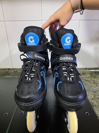Patines en línea Gonex negros y azules