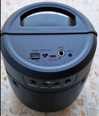 Altavoz Bluetooth Portátil Negro Multicolor