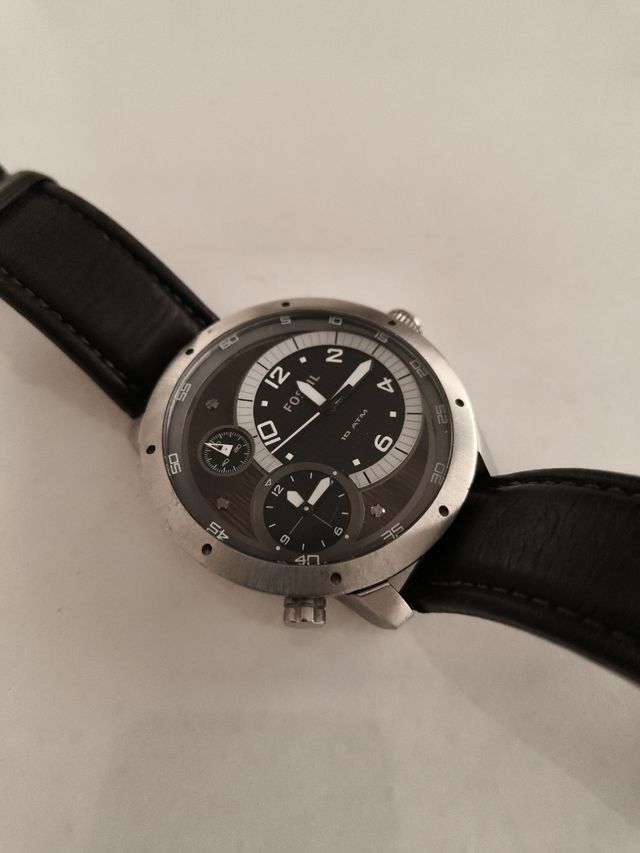 Reloj Fossil FS4436 Hombre Negro/Plata