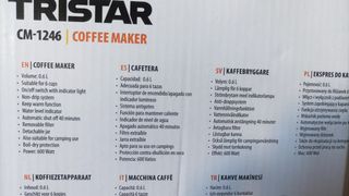 Cafetera Tristar CM-1246 600W