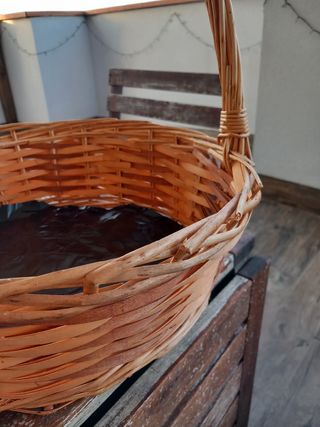 Cesta de mimbre grande