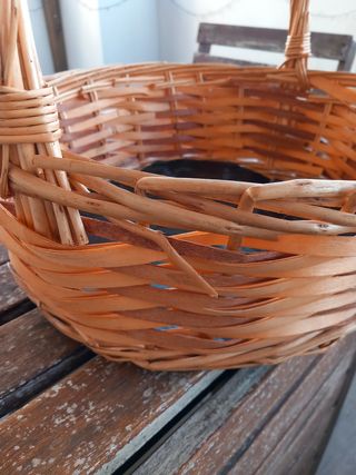 Cesta de mimbre grande