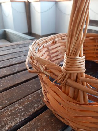Cesta de mimbre grande