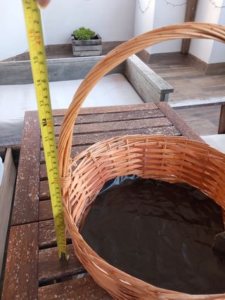 Cesta de mimbre grande
