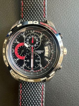 Reloj Viceroy Cronógrafo Negro y Rojo