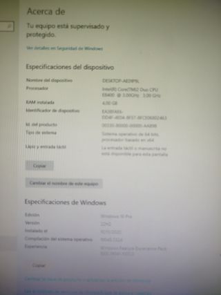 Ordenador HP Intel Core 2 vPro