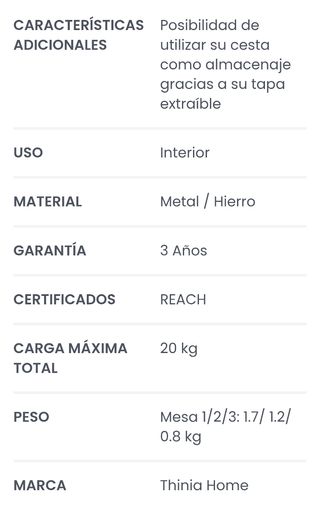 3 Mesitas de Centro Redondas Metálicas