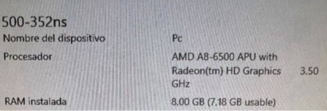 Ordenador HP sobremesa negro