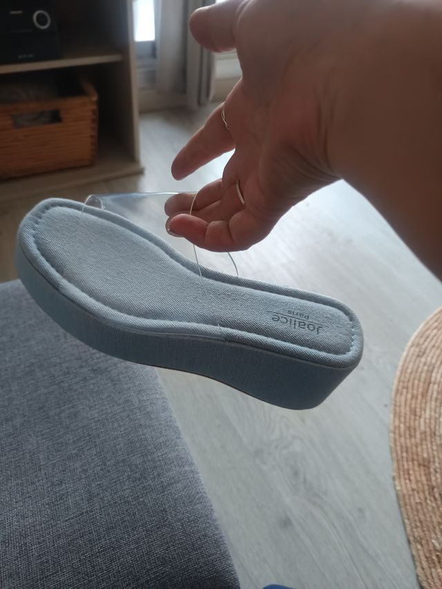 Sandalias Joalice T40 plataforma transparente nuev