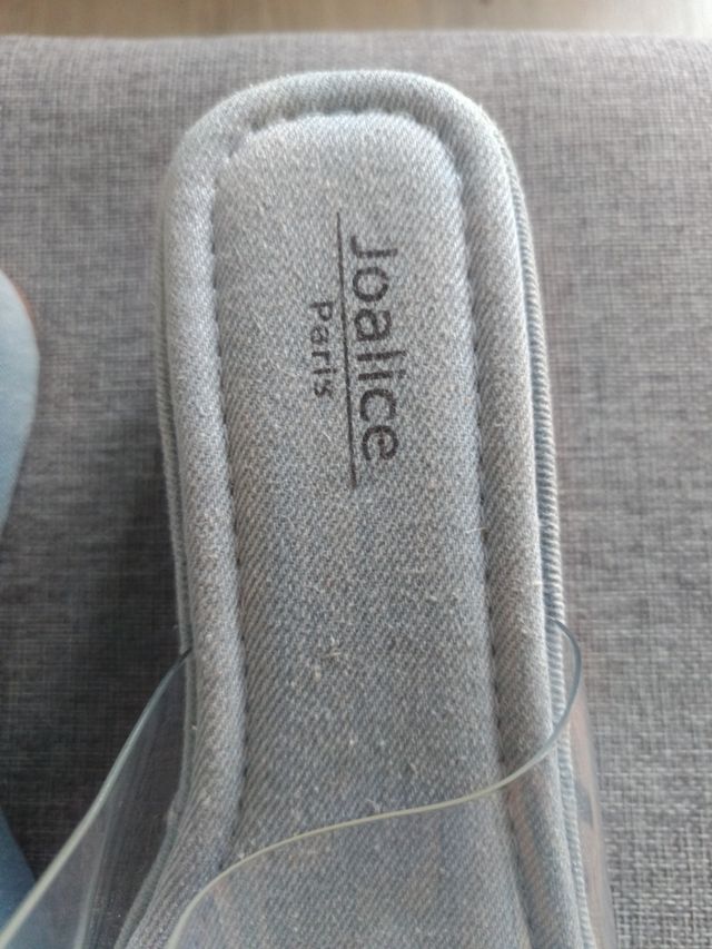 Sandalias Joalice T40 plataforma transparente nuev