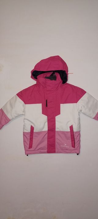 Conjunto de esquí infantil rosa y blanco
