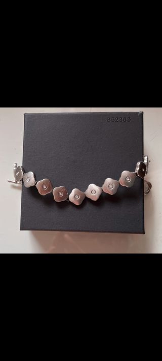 Pulsera Acero Flor con Circonita