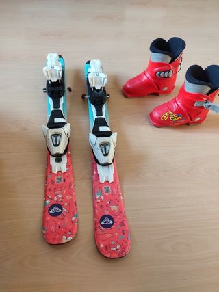 Esquís y botas de niña Roxy
