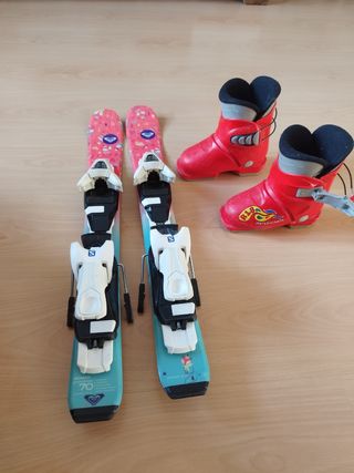 Esquís y botas de niña Roxy