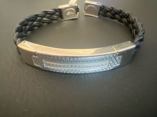 Pulsera Viceroy Cuero Trenzado Plata