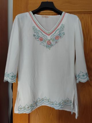 Blusa bordada ELISA IMMAGINE talla única