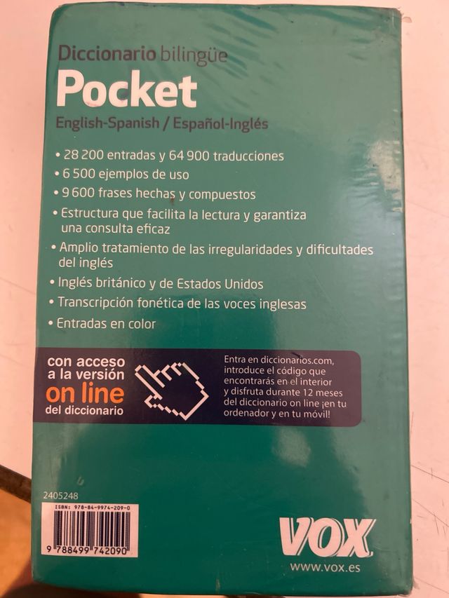 Diccionario Pocket English-Spanish / Español-In...