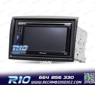 MARCO NEGRO RADIO 2-DIN PARA CITROEN JUMPER PEUGEOT BOXER FI